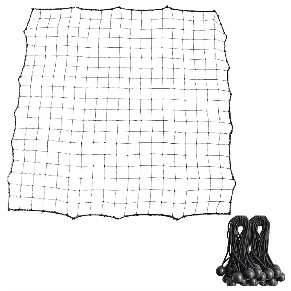 Soccer Rebounder Net with 20 Elastic Ropes Soccer Bounce Back Net Rebound Net Training Aid for Kids Teens & Adults