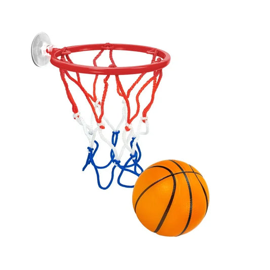 Mini Indoor Silent Basketball Sports Bouncy Balls High Density Foam Material Children Ball Training Complimentary Portable Net